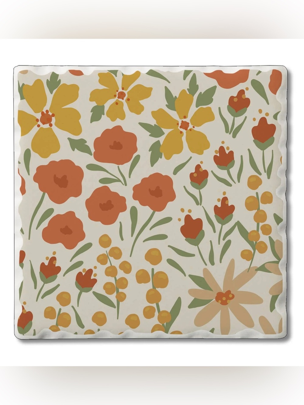 Fall Flowers Coasters set of 4